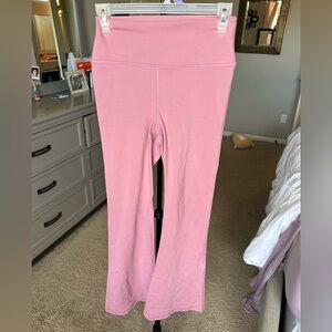 Mono B size medium Pink High-Rise Flared Leg Yoga Pants
